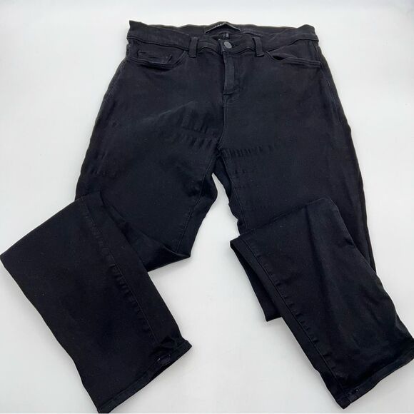 J Brand Women's Skinny Leg in Deep Black Mid Rise Woman's Jeans Size 30 - Picture 6 of 12